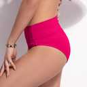 Beautikini Period Swimwear Bikini Menstrual Swim Bottoms Leakproof Bathing Suits for Teens Girl (Pink)