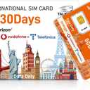 International Data SIM Card 5GB 30Days, 5G/4G LTE Coverage in USA and 49 Countries |UK, Europe, Asia, Oceania Prepaid Travel Data Only SIM for Portable WiFi Mobile Hotspot, Tablet, No Contract