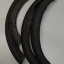 Steering Wheel Cover for Tesla Model 3 Highland(2024-Present)/ Model Y Juniper(2025-Present),Anti-Slip,Comfortable Grip,Breathable,Customized for Tesla Model 3/Y Accessories,Nappa Black