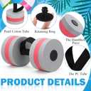 Soulchen Pool Exercise Equipment Water Dumbbells Pool Resistance Aerobic Weights EVA Foam Dumbbell with Handle Strip for Aqua Therapy Water Aerobics Weight Loss Fitness