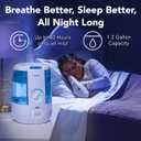 Vicks CoolRelief Cool Mist Humidifier Small to Medium Room Vaporizer for Baby, Kids, Adults, 1.2 Gal