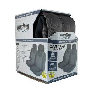 Custom Accessories Midnight Plush Black Custom Fit Car Seat Covers