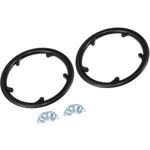 2pcs 48 Teeth 9.5cm 5 Holes Bicycle Bike Crankset Chain Wheel Cover Protection Chain Wheel Protective Black Replace Parts