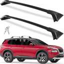 260Lbs Roof Rack Cross Bars Compatible with Nissan Rogue 2021-2025 SV SL Platinum, Lockable Aluminum Heavy Duty Anti-Theft, Rust and Corrosion Resistant Crossbar