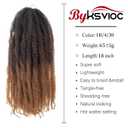 Marley Hair 18 Inch Marley Twist Hair Afro Twist Marley Braiding Hair for Faux Locs Crochet Hair Synthetic Hair Extensions(1B/4/30, 18inch)