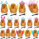 12Pcs Sprouts Rave, Cute Capybara Hair Clip for Festival Accessories Party Trinkets