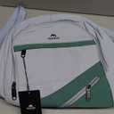 MATEIN Large Laptop Backpack for Women, Stylish 17 Inch Lightweight Outdoor Bag with USB Charging Port & Luggage Strap, Water Resistant Travel Computer College Backpack, Blue Green