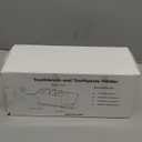 JUMEIHUI Bathroom Countertop Organizer with Water Absorbent Diatomite,8 Slots Bathroom Toothbrush Holder with Adjustable Dividers, Bathroom Sink Organizer Countertop (White)