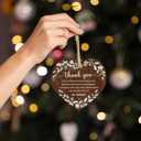 2026 Thank You Christmas Ornament - Appreciation Gift for Women - Thank You Gift for Coworker, Friend, Teacher, Boss, Employee,Christmas Ornament