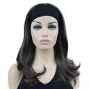 Lydell Long Straight Wave Headband Synthetic Wigs (Medium Ash Brown)