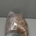 LIBERECOO Round Vinyl Fitted Tablecloth with Flannel Backing Elastic Edge Table Cover Waterproof Stain-Resistant Wipeable Tablcloths Fits 45-56" Round Tables (Walnut Wood)