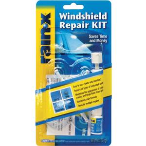 Rain-X 600001 Windshield Repair Kit - Quick and Easy Durable Resin Based Windshield Repair Kit for Chips and Cracks, Good for Round Damage Below 1" in Diameter and Cracks Smaller Than 12" in Length