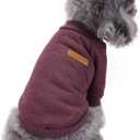 CHBORLESS Pet Dog Classic Knitwear Sweater Warm Winter Puppy Pet Coat Soft Sweater Clothing for Small Dogs (XS, Brown)