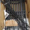 8 Panels No Dig Decorative Garden Fence with Gate, 40in(H)  17.6ft(L) Heavy-Duty Rustproof Metal Panels, Outdoor Dog Barrier for Yard & Patio, Landscape, Border| Portable Temporary Fencing