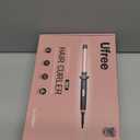 Ufree 5 in 1 Curling Iron with Interchangeable Ceramic Barrels (0.35"-1.25"), Curling Wand Set with Flat Iron Hair Straightener, Instant Heat Up, Dual Voltage Hair Curler, Gifts for Women