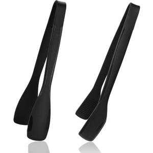 SOLEADER 11 Inch Silicone Tongs for Cooking Heat Resistant, Lightweight Non-Scratch Stainless Steel, Kitchen & BBQ Tools with Silicone Tips for Flipping Fish, Steak, Toast & Bread (2-Pack)