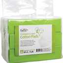 ForPro Professional Collection Premium 5-Layer 100% Cotton Pads for Cosmetic Application and Product Removal, 2" x 2.75", White, 80-Count (Pack of 6)