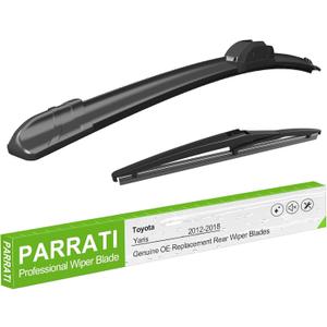 PARRATI 2PCS Windshield Wiper Blades for Yaris 2012-2018 - Exact Fit Replacement Front and Rear Wipers - 28+12 | All-Season Durability - Quiet & Streak-Free Wiping - Easy Installation