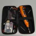 Cordless Rotary Tool, 5 Variable Speed Mini Rotary Tool Kit with 70 Accessories, 3.7V Type-C Charging Power Rotary Tool for Engraving, Sanding, Polishing, Carving, Cutting, DIY Crafts (Orange)