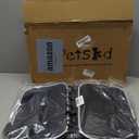 Petskd Pet Carrier 17x12x8.5 JetBlue Allegiant Airline Approved,Pet Travel Carrier Bag for Small Cats and Dogs, Soft Dog Carrier for 1-8 LBS Pets,Dog Cat Carrier with Safety Lock Zipper(Black)