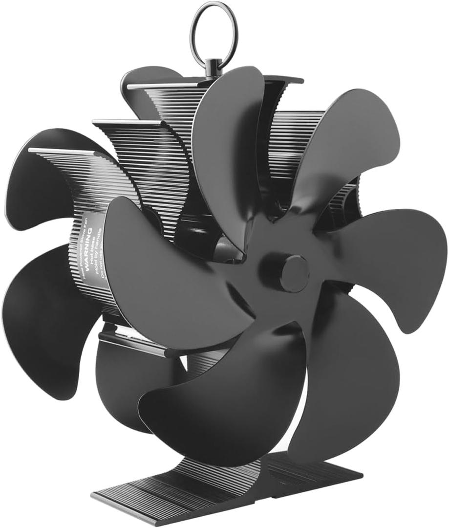 Experience 2025's Advancement:Facepos Dual wood stove fan Double-Sided 12-Blade Wood Stove Fan-The in Stove Technology Fireplace Fans