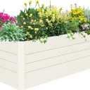 SnugNiture Galvanized Raised Garden Bed 8x4x2FT Outdoor Large Metal Planter Box Steel Kit for Planting Vegetables, Flowers 