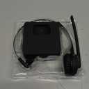 Angteela Trucker Bluetooth Headset with Microphone, Wireless Cell Phone Headset with Noise Canceling Mic Charging Base Mute Function for Home Office Call Center Skype (Black&Silver)