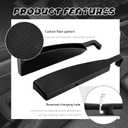 2PCS Car Seat Gap Filler Organizer with Charging Opening,Multifunctional Car Gap Filler Stop Things from Dropping,Universal Car Accessories Car Seat Storage Box for Phone Key Sunglasses (Black)