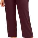 G Gradual Capri Pants for Women High Waist Workout Yoga Pants with Pockets Tummy Control Leggings Crop Straight, XL