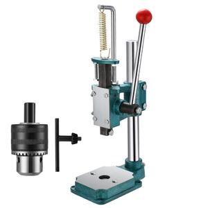 Soiiw Leather Hole Puncher Hand Punching Machine Heavy Duty Manual Press Puncher Punch Tools for DIY Leather Craft Punching Holes with 1.5-13mm Clamping Chuck