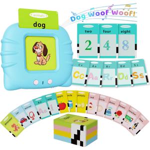 Toddler Toys Talking Flash Cards for 1 2 3 4 5 6 Year Old Boys and Girls, Autism Sensory Toys for Autistic Children, Learning Educational Montessori Speech Therapy 248 Sight Words Kids Gifts