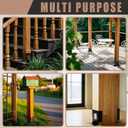 8 Pcs Adjustable Post Base for Wood Fence 4x4, 4x6 Pergola Post Anchor Base Brackets for Deck Railing Mailbox