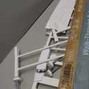 DUMOS 30-40.5" Baby Gate for Stairs & Doorways, Auto Close, White