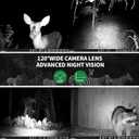 WOSPORTS Trail Camera,56MP 4K 0.2S Trigger Motion Activated,Game Camera with Night Vision IP66 Waterproof 2.0''LCD 120Wide Trail Cam Lens for Outdoor Scouting Wildlife Monitoring Home Security
