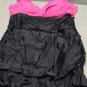 Blooming Jelly Women One Piece Swimsuits Swim Dress Tummy Control Bathing Suits V Neck Ruffle Skirt Swimwear (XX-Large, Hot Pink Black)