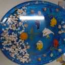 Angol Shiold ROUND Ocean Resin Toilet Seat Soft Close 16.5"