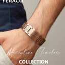 Feraco Copper Bracelet for Men 3X Strength,Magnetic Therapy Bracelet Copper Jewelry with Powerful 3800 Gauss Magnets,Premium Fold-Over Clasp
