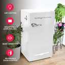 Frigidaire Retro Compact Fridge with Chiller, 3.2 cu ft Countertop Fridge with Built-In Bottle Opener, Compact Refrigerator for Office, Bedroom, Dorm Room or Cabin - 18.7"D x 19.01"W x 33.27"H (White)