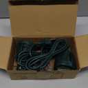 120V Christmas Spotlight Outdoor, 10W LED Spot Light with 4 Extra Lenses (Red Green Blue Yellow), Waterproof Landscape Spotlights for Holiday Decorations, 5FT Extension Cord