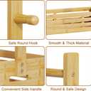 BAMBOOHOMIE Kids Clothing Rack for Toddler, Pets Clothes Rack with Storage Box & Hanging Rod for Dogs/Cats, Baby Clothes Closet Stand for Nursery Room (Natural, Kids)