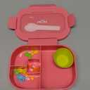 Jelife Lunch Box Kids Bento Box - 1300ml Larger-Style Kid Lunch Containers Leak Proof Bento Lunch Box, BPA Free Lunchbox for Girls Teens Toddlers with Utensil, Food Fork Picks & Cake Cups, Pink