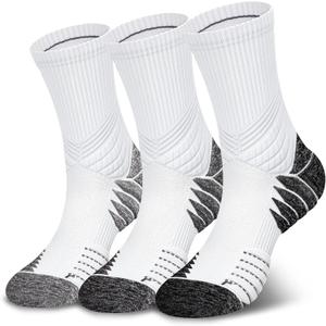 Hylaea Unisex Crew Socks for Running Athletic, Compression & No Blisters