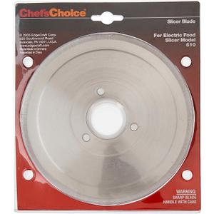 ChefsChoice S610012 Multi-Purpose Non-Serrated Blade for Models 607, 607E, 609, 609E, 610, 6102, 615, 615A Food Slicer, 7-inch, Silver