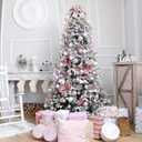 Christmas Balls Ornaments -36pcs Shatterproof Christmas Tree Decorations with Hanging Loop for Xmas Tree Wedding Holiday Party Home Decor,6 Styles in 3 Sizes(Rose Gold)