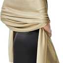 Sparkling Metallic Pashmina Shawl Wraps Scarf for Evening Party Bridal Wedding Formal Dresses