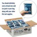 General Medi Instant Ice Cold Pack (4x 5.5) 25 Packs Disposable Cold Therapy Ice Packs for Pain Relief, Swelling, Inflammation, Sprains, Toothache for Athletes & Outdoor Activities