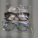 CCVOO 2.5 Style Reading Glasses for Women, Stylish Eyeglasses, Blue Light Readers for Women, Cheaters, (A1 Mix)