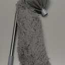 Cobweb Duster with Extension Pole, Spider Web Brush & Ceiling Cleaning Kit, 100" Microfiber Feather Duster Cleaner with Washable Head for Ceiling Fan, Furniture, Home