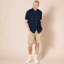 Amazon Essentials Oxford Shirts for Men - Regular-Fit, Short-Sleeve (XX-Large, Navy)