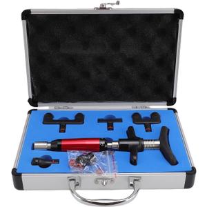 TARSHYRY Manual Chiropractic Adjusting Tool 6 Strength,Handheld Spine Correction Tool and Back & Neck Massager with Aluminum Case with 4 Head
